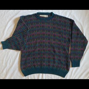 Vintage crossings knit sweater size XL